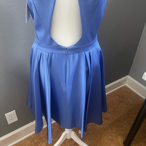 NWT Zac Posen Rosalie Cut Out Dress Blue 8 - Picture 9 of 10